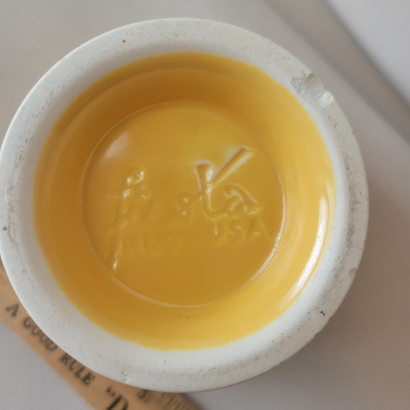 Vintage Fiesta Yellow Marmalade (?) Bowl (no lid) - Picture 9 of 13